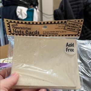 New, Never Been Open, Paperbilities Acid Free Blank Note Cards